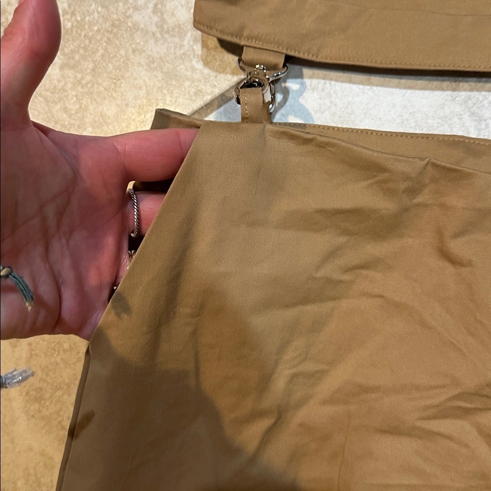 The Ragged Priest Earthling Tan D-Ring Cut Out Waist Baggy Cargo Pants 8 Wide - Picture 7 of 10
